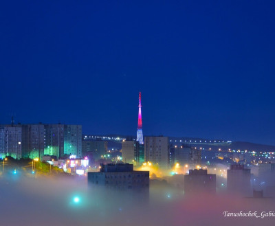ФОТО ДНЯ: Туманная ночь в Мурманске