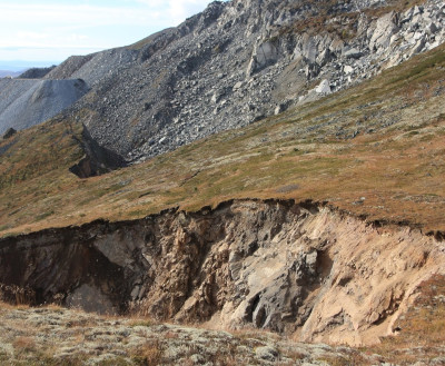 В Хибинах провалилась часть склона на хребте Юкспорр