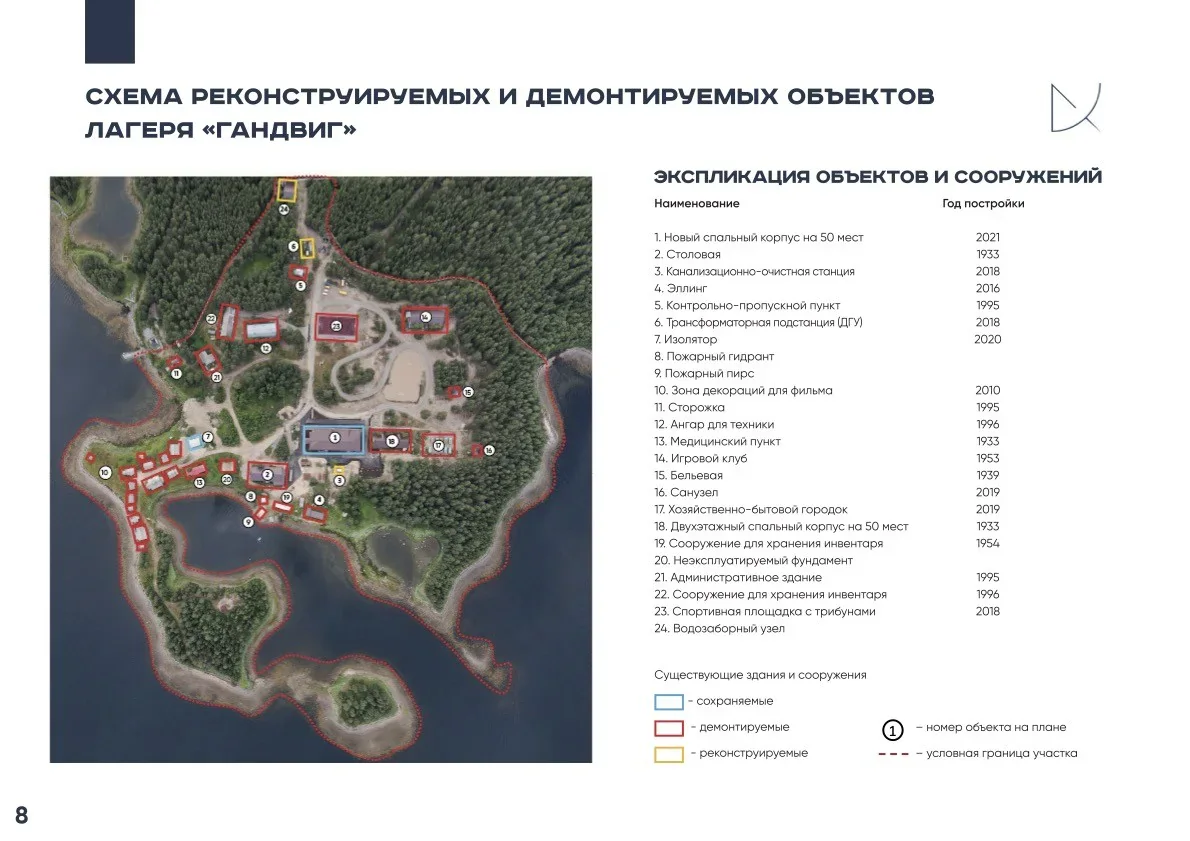 Так выглядит лагерь «Гандвиг» с высоты птичьего полёта сейчас