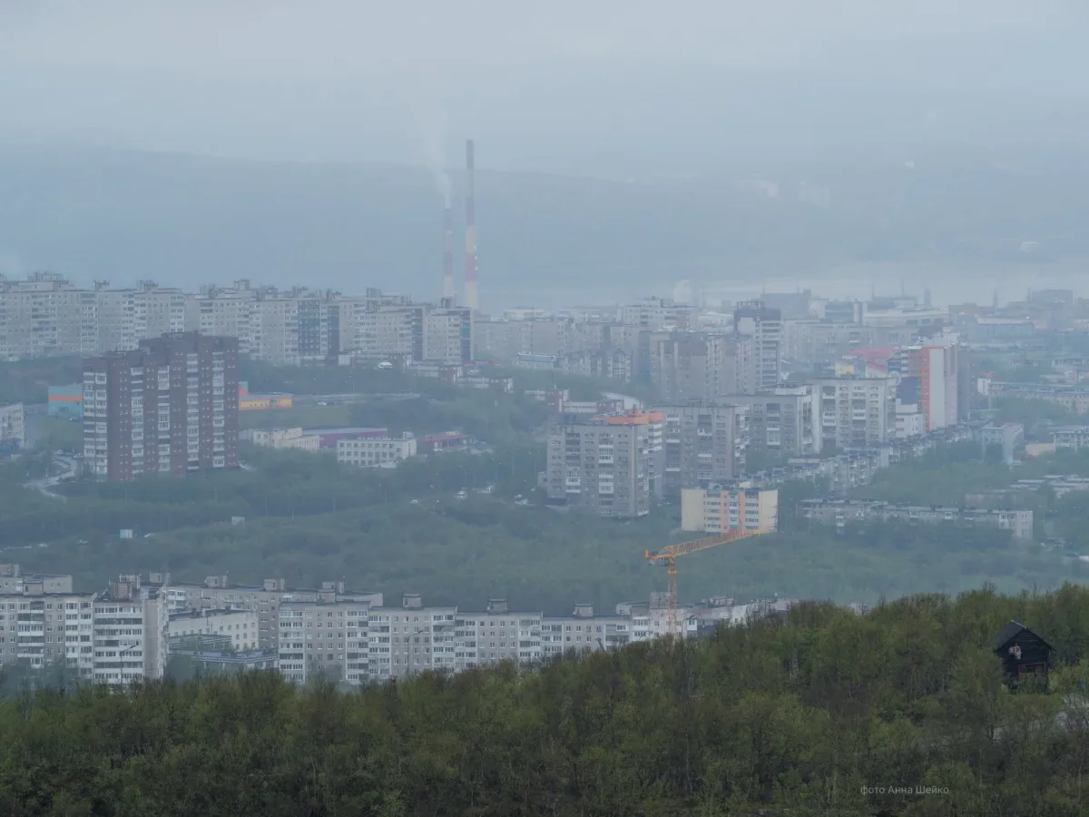 ФОТО ДНЯ: Мурманск под завесой дождя