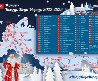 Поезд Деда Мороза прибудет в Мурманск 3 января 2023 года