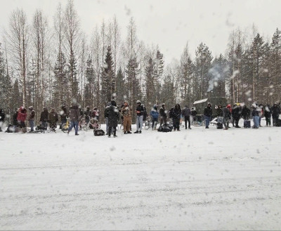 Около 100 беженцев находятся у КПП «Салла» на российско-финляндской границе