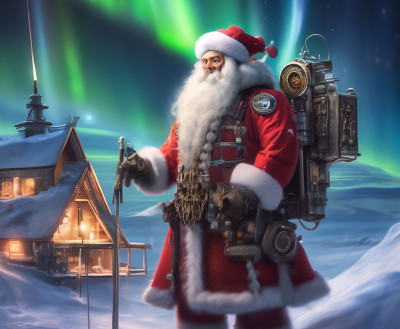 ФОТО ДНЯ: Арктический Дед Мороз спешит на праздник