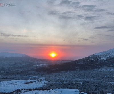 ФОТО ДНЯ: Первый в 2026 году рассвет в Мончегорске