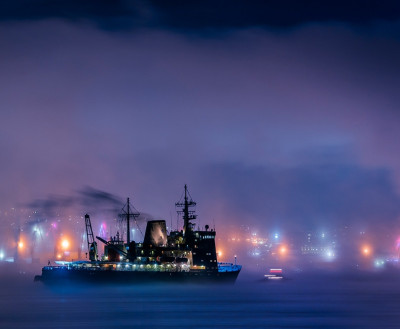 ФОТО ДНЯ: Ледокол «Адмирал Макаров» на рейде Кольского залива Баренцева моря