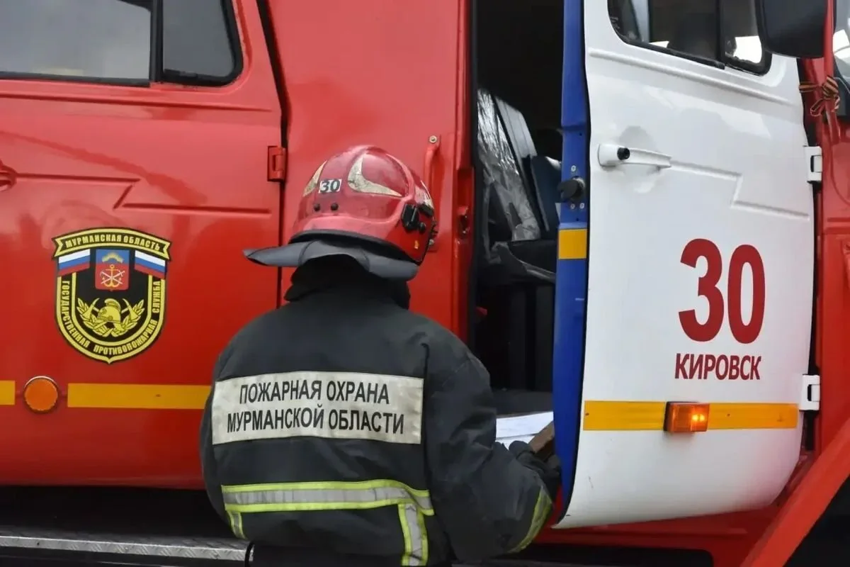 В Титане пожарные расчеты стянули к жилому дому из-за открытого огня